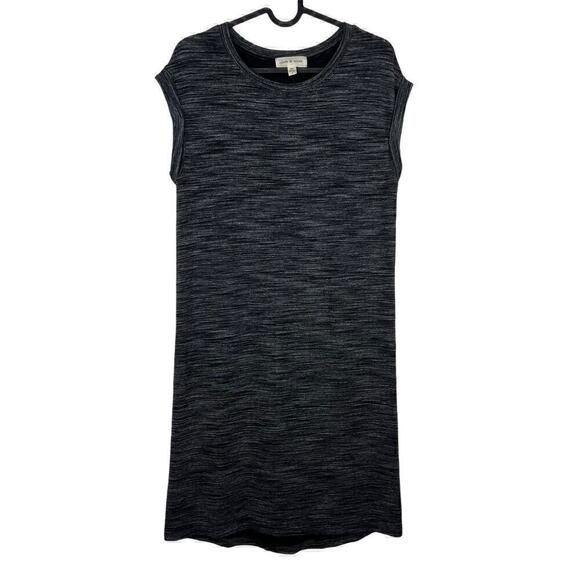 Cloth & Stone Anthropologie Melange Jersey Knit Grey Space Dye Dress Size Small - Picture 2 of 7